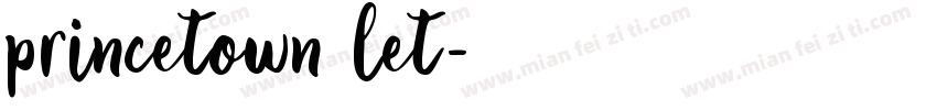 princetown let字体转换